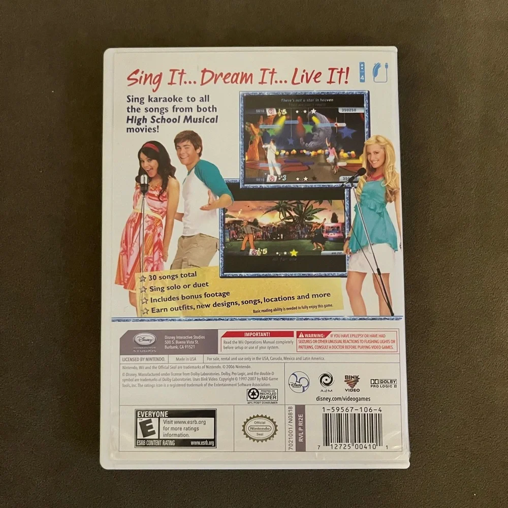 🔥3/$15🔥 High School Musical Wii Sing It